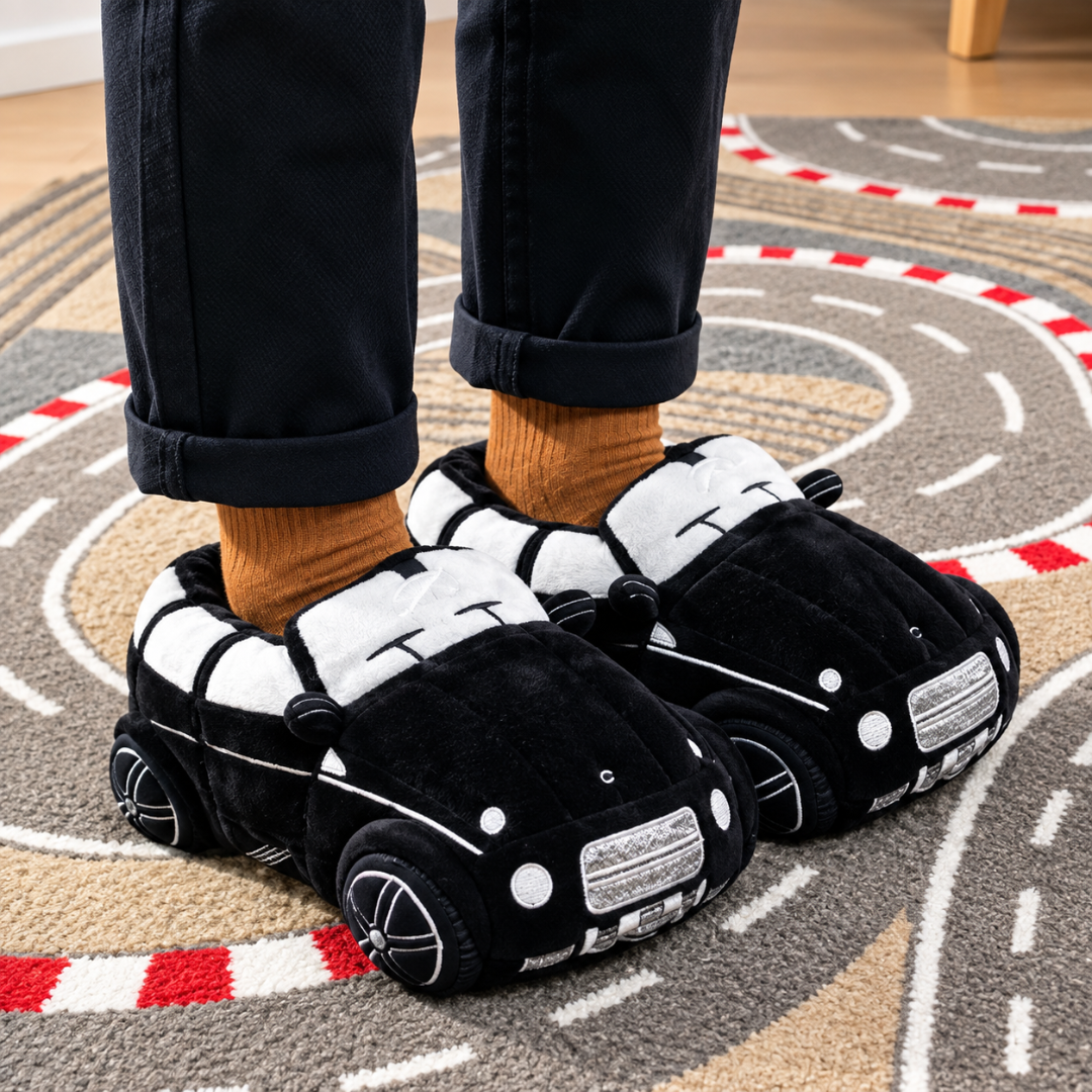 Car-Shaped Plush Slipper