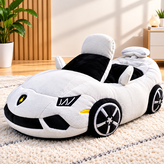 Car-Shaped Plush Slipper